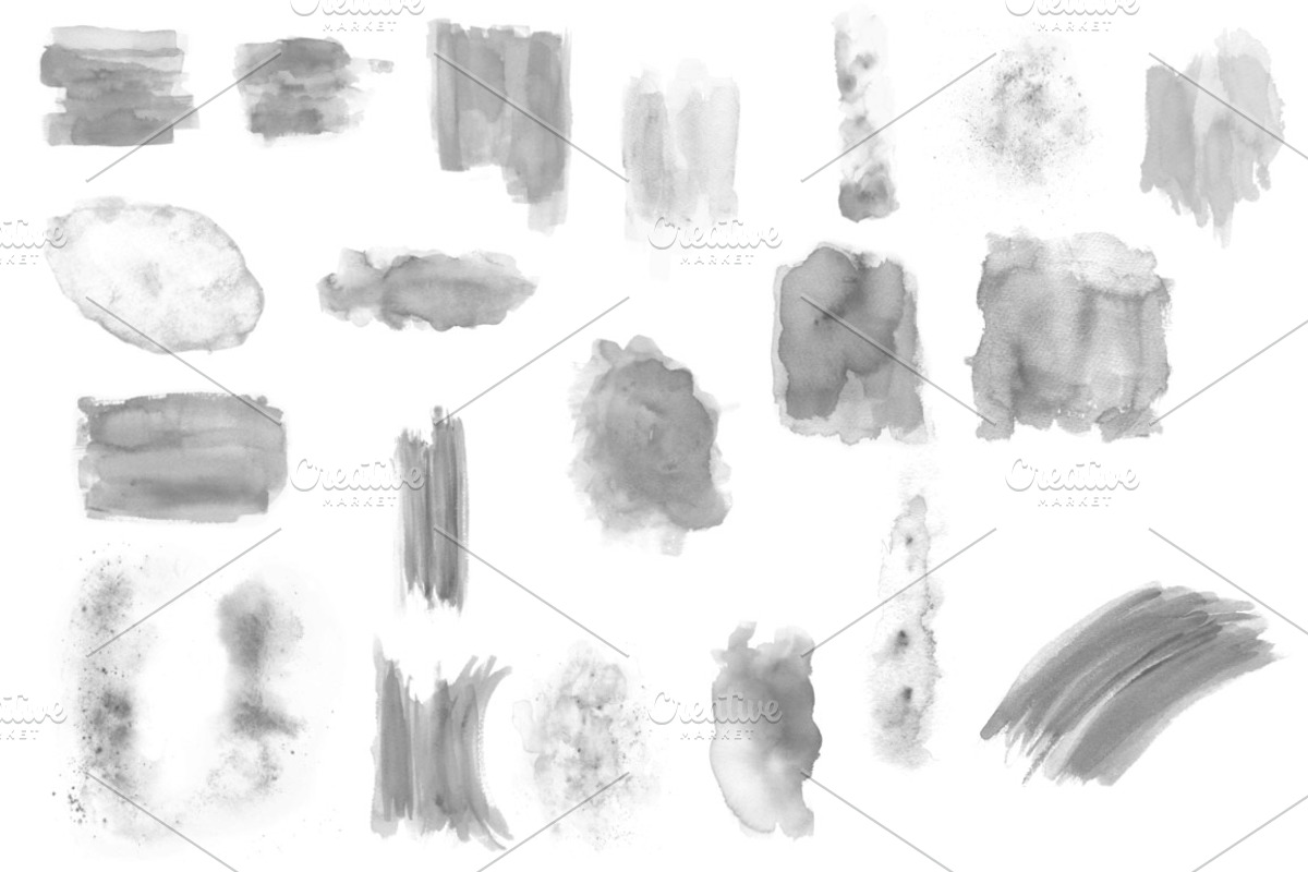 Watercolour / Watercolor Brushes preview 5