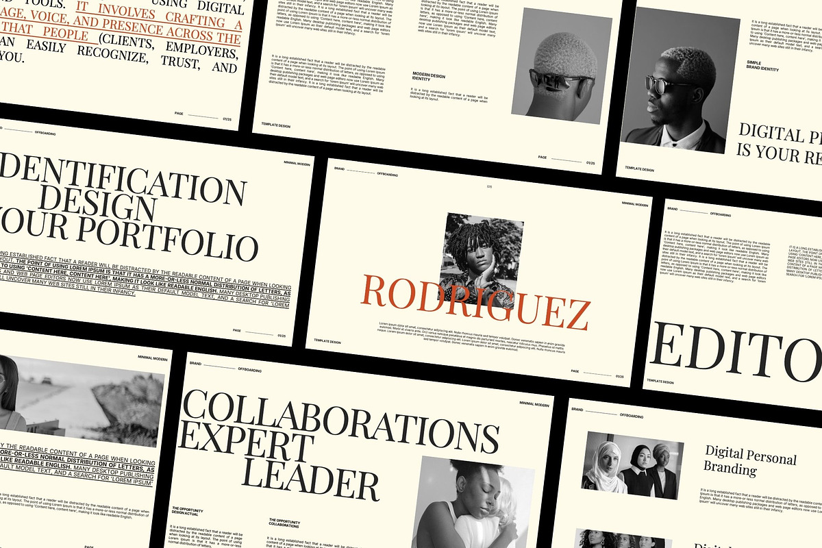 Rodriguez- Brand Identity Powerpoint, a Presentation Template by studiobasic (Photo 1 of 7)