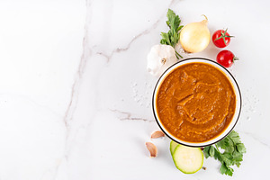 Zucchini squash caviar with carrots, onions, garlic and tomatoes, a Food & Drink Photo by Rimma