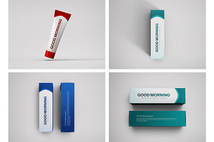 Minimalist Toothpaste Tube Mockup