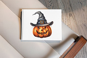 Jack O Lantern Watercolor Clipart, a Seasonal Illustration by Gloria Designed It (Thumbnail 6 of 7)