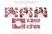 Pink Steampunk Alphabet, a Decorative Illustration by GlamArtZhanna (Thumbnail 2 of 6)