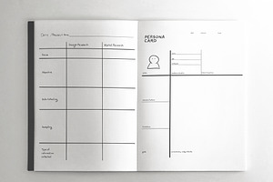 15 Hand Drawn UX Design Planners