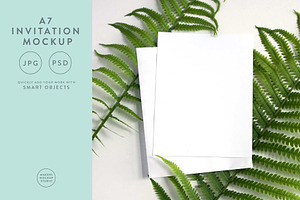 Simple Wedding Invitation Mockup