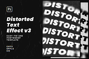 Distorted Text Effect Vol. 03