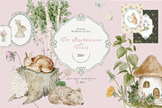 Bramblewood Tales Woodland Clipart, a Decorative Illustration by Muse Artist (Thumbnail 1 of 29)