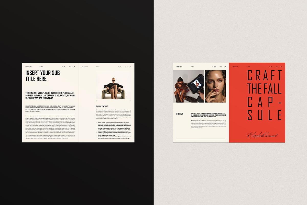 Modern Magazine Layout Template, a Magazine Template by ArtisanaAura (Photo 6 of 23)