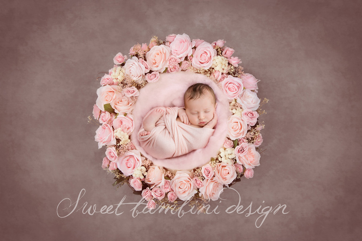 Newborn Photo Digi Backdrop x 4, a Layer Style Add-On by Sweet Bambini Design (Photo 1 of 5)