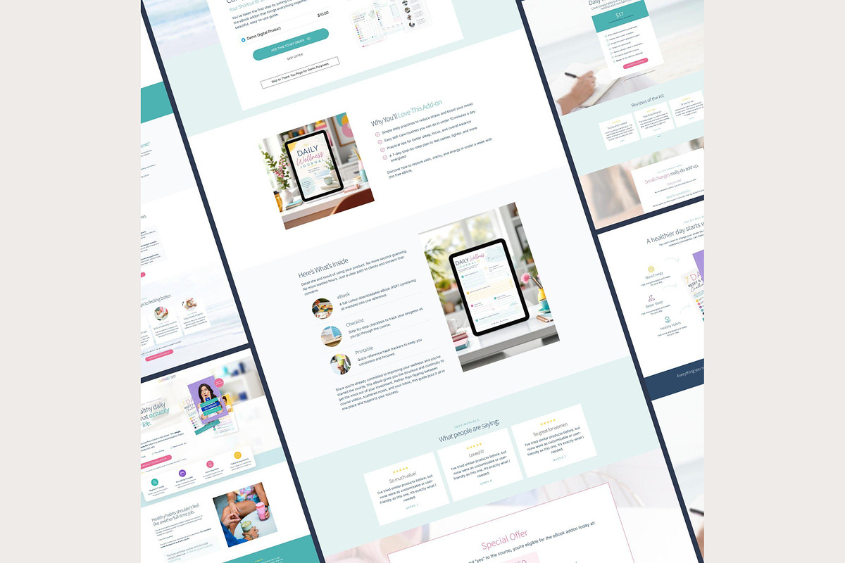 Systeme.io Summer Sales Funnel, a Landing Page Template by Hayley's Digital Hub (Photo 5 of 10)