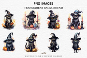 Halloween Witch Wizard Black Kitten, an Animal Illustration by Rabbit Heart (Thumbnail 3 of 10)