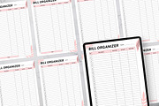 Monthly Bill Organizer Template, a Print Template by Snapybiz (Thumbnail 7 of 10)