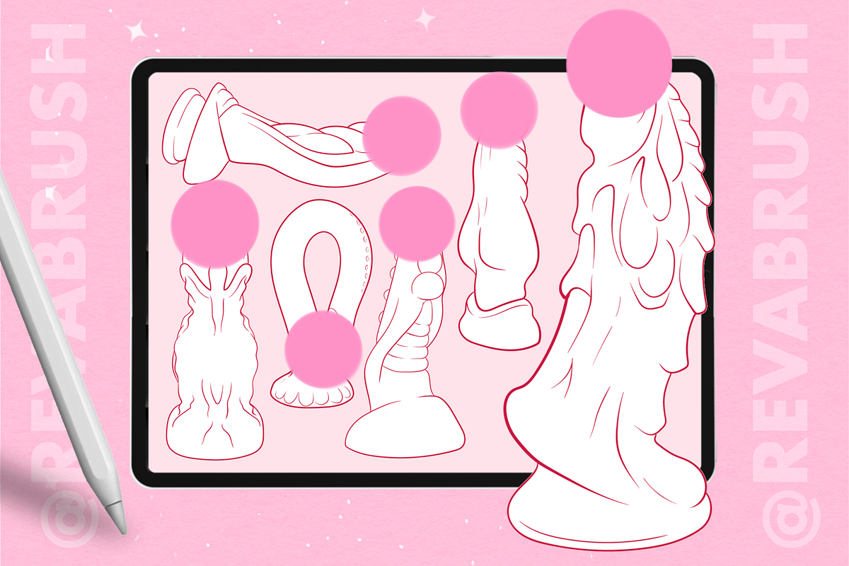 Procreate Male Mature Adult brushes, a Brush Add-On by Revabrush (Photo 2 of 4)