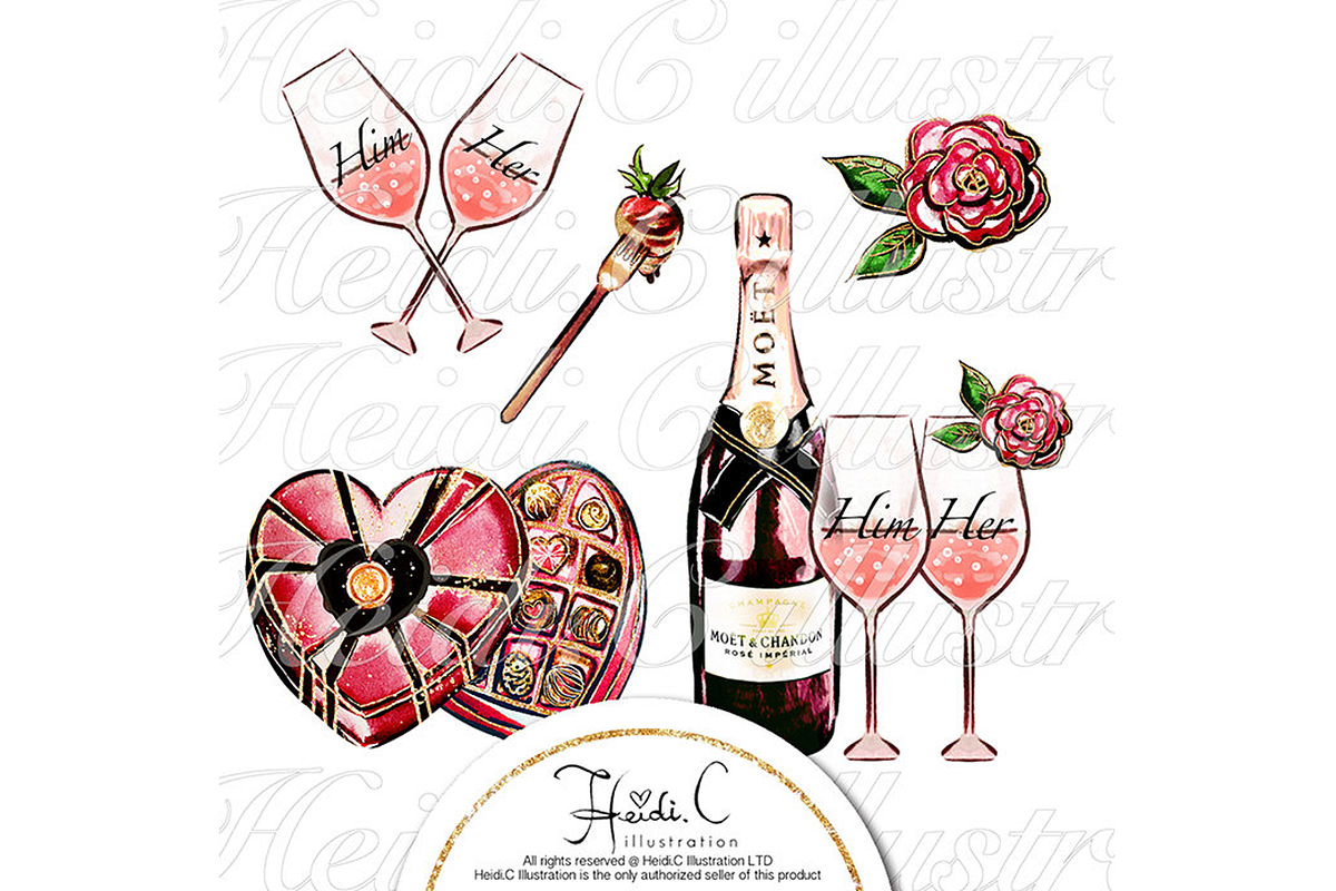 Love Is In The Air, an Illustration by HeidiCIllustration (Photo 5 of 5)