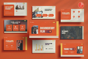 Documentary Film PowerPoint, a Presentation Template by Pixslides