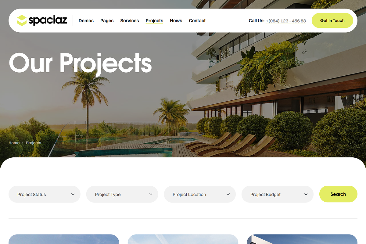 Real Estate & Construction Group, a WordPress Template by Design Spade (Photo 4 of 11)