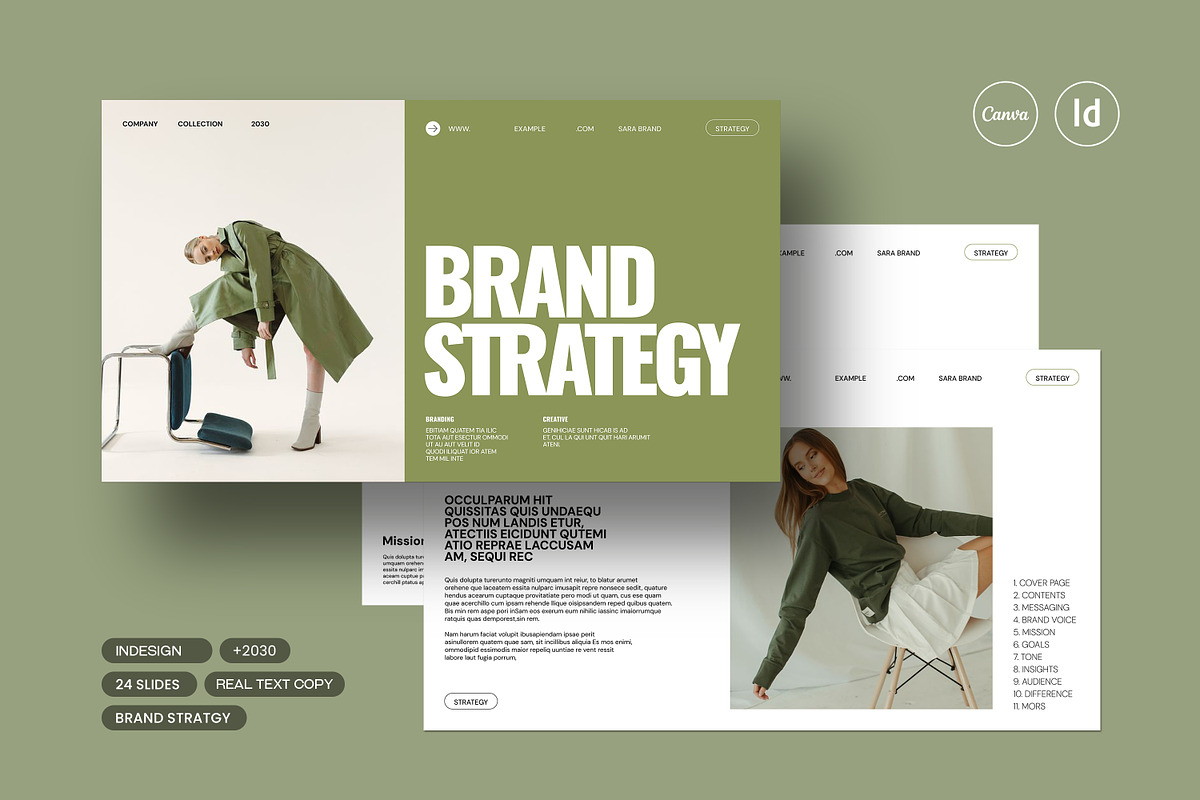 Brand Strategy Template, a Branding & Logo Template by evgenystudio (Photo 1 of 6)