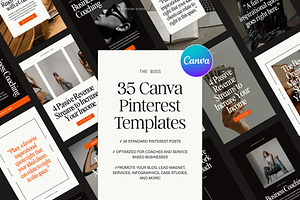 Luxury Canva Pinterest Templates