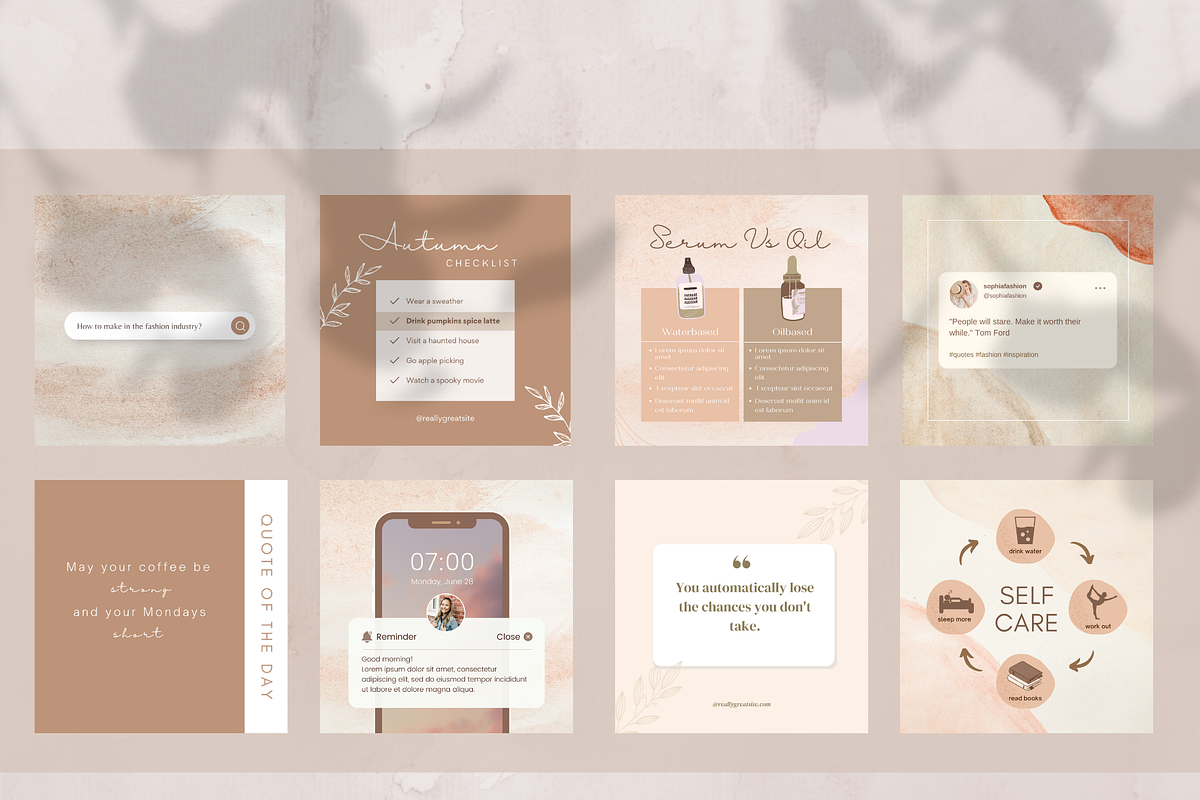 Autumn Instagram Post Template, a Social Media Template by Tegefeldt Design (Photo 3 of 6)