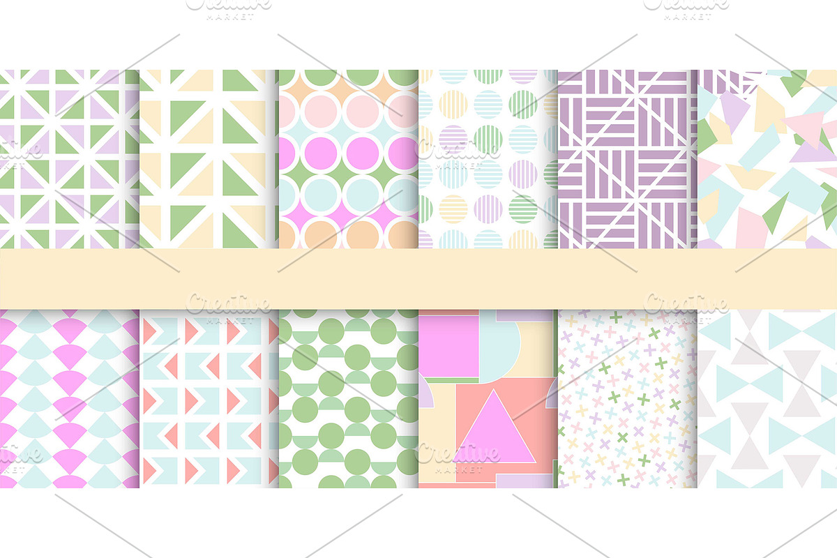 Delicate color geometric prints, a Pattern Graphic by ExpressShop (Photo 2 of 5)