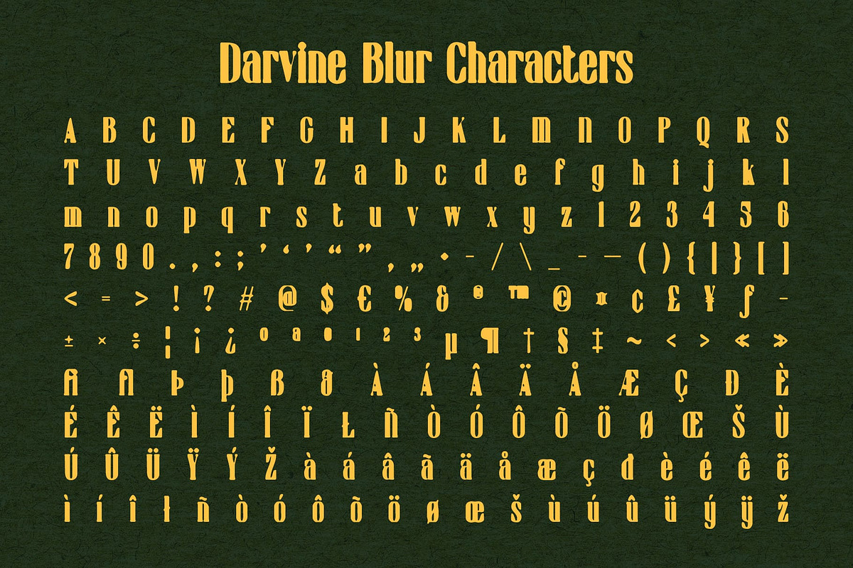 Darvine Blur, a Sans Serif Font by Craft Supply Co. (Photo 8 of 8)