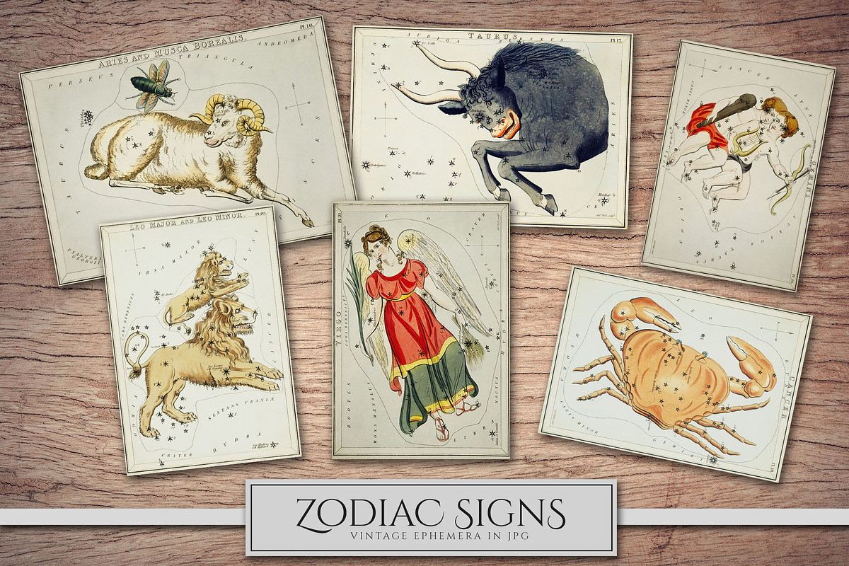 Vintage Astrology Illustrations, an Illustration by Secret Helper (Photo 2 of 9)