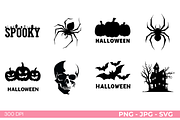 Halloween Silhouettes Clipart, a Graphic by Markicha Art (Thumbnail 2 of 6)