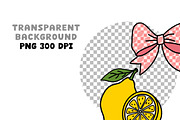 Lemon Coquette Clipart & Patterns, an Object Graphic by Brush Lab (Thumbnail 4 of 4)