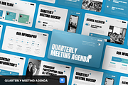 Quarterly Meeting Agenda, a Presentation Template by SquidPixey (Thumbnail 1 of 6)
