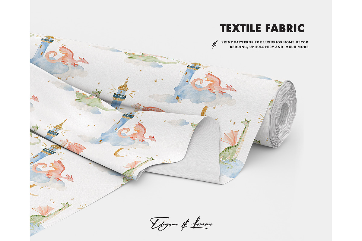 Dragon Nest Clouds Fantasy pattern, a Pattern Graphic by Milatoo (Photo 2 of 3)