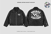 Vintage leather jacket mockup, an Apparel Mockup by Voyage Studio (Thumbnail 1 of 3)