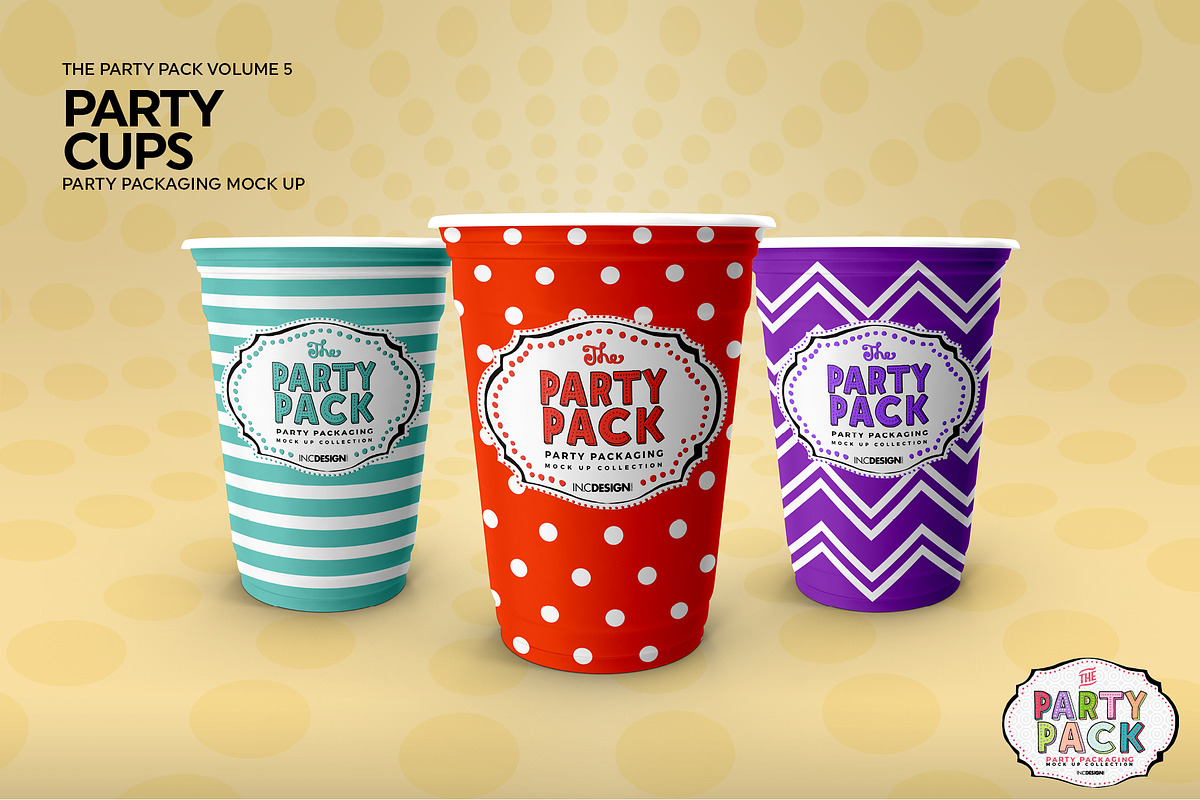 Vol.5 Party Packaging MockUps, a Cups & Container Mockup by INCDesign (Photo 15 of 19)