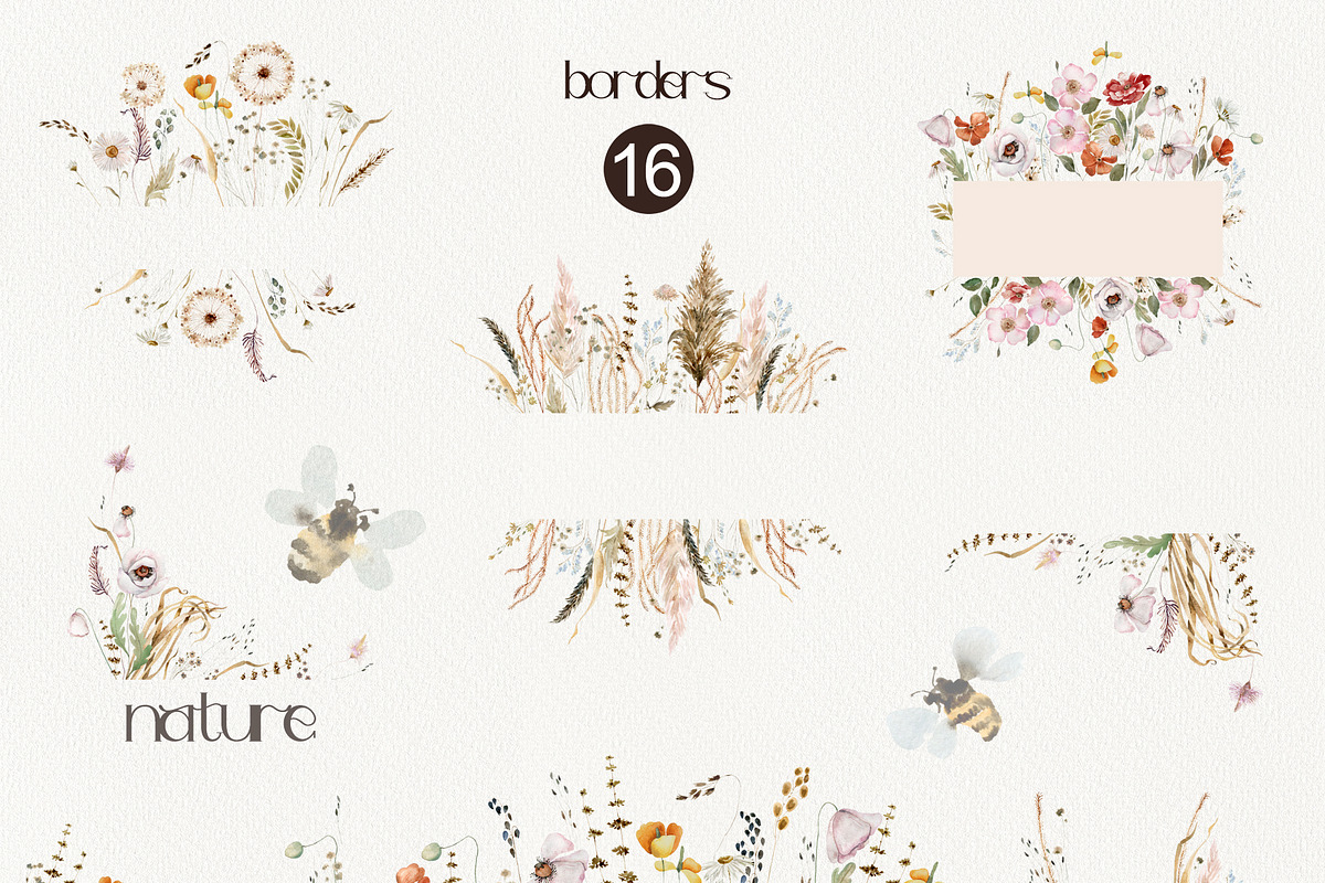 Dried Wildflowers Collection, a Decorative Illustration by TanyaOak (Photo 5 of 9)