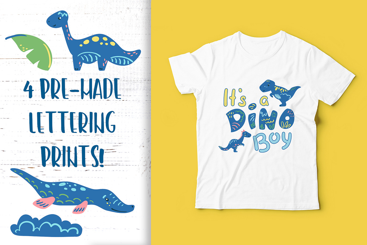 Cute Dinosaur Vector Clipart, an Animal Illustration by RabbitAndPencil (Photo 6 of 10)