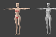 Stylized Female 01 T-Pose Base Mesh, a Characters & Person 3D Model by VK Studio (Thumbnail 1 of 28)