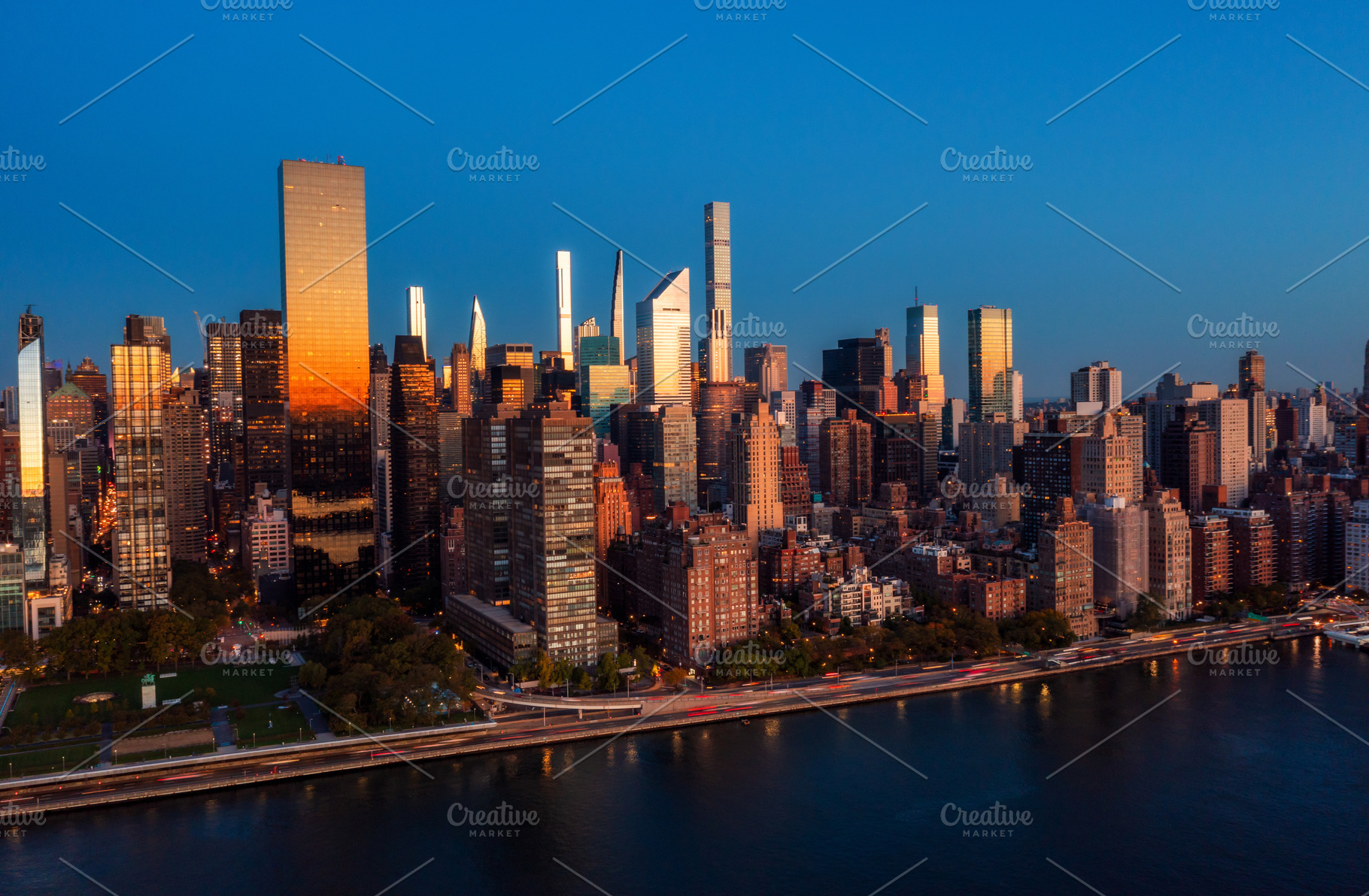Aerial view of Midtown Manhattan, an Architecture Photo by Andriy Photography
