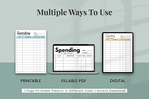 Editable Spending Tracker