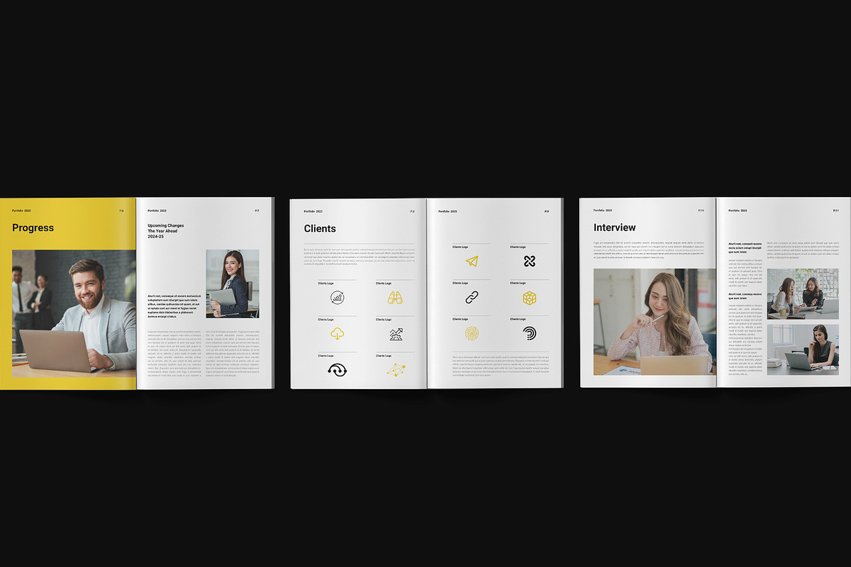 Works / Design Portfolio Template, a Brochure Template by Spark_Creative (Photo 6 of 11)