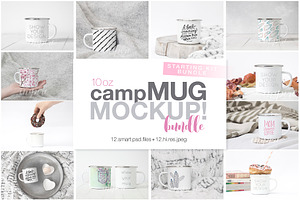 10oz Enamel Camp Mug Starting Bundle