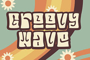 GroovyWave - Retro Font, a Script Font by GearShift (Thumbnail 1 of 4)
