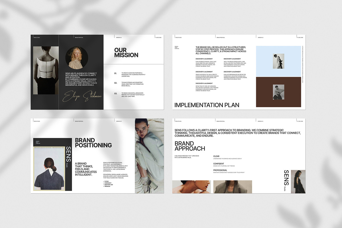 SENS | Brand Proposal Template, a Presentation Template by evgenystudio