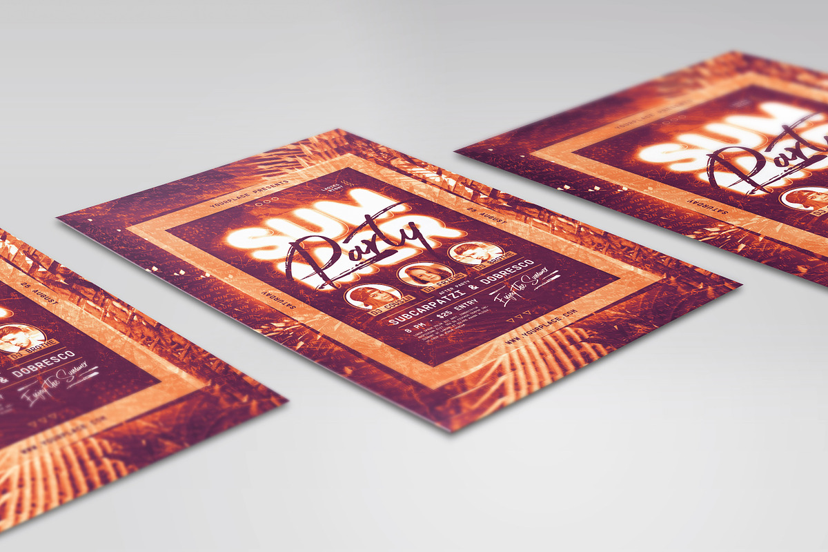 Summer Party Flyer / Poster, a Flyer Template by Mariux (Photo 3 of 3)