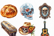 Day of the Dead Clipart Bundle, an Illustration by Craft Nest (Thumbnail 4 of 6)