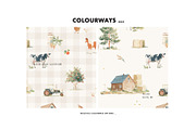 Farm Animal Nursery Fabric pattern, a Pattern Graphic by Milatoo (Thumbnail 3 of 4)