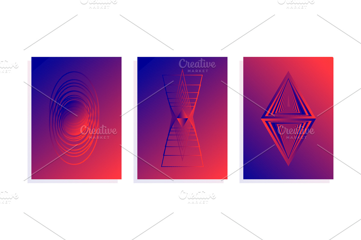 Abstract modern cover designs, a Decorative Illustration by Noires (Photo 2 of 5)