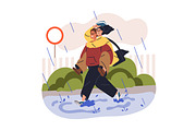 Teenagers love couples dating set, a Person Illustration by Good Studio (Thumbnail 8 of 9)