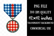 Gingham Veterans Day Clipart, an Illustration by Designking (Thumbnail 3 of 5)