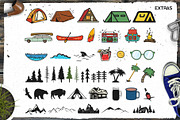 Retro Camp Badges Logos. Part 4, a Branding & Logo Template by JeksonGraphics (Thumbnail 5 of 11)