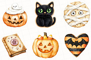 Halloween Cookies Clipart, an Illustration by OK Design (Thumbnail 5 of 5)