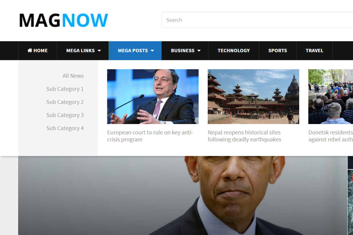 MagNow WordPress Theme, a WordPress Template by Theme Junkie (Photo 1 of 4)
