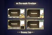 Dreamy Cats Animated Stream Package, a Social Media Template by TheDoodleSweets (Thumbnail 2 of 7)